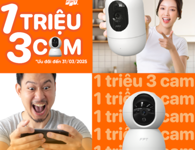 FPT Triển Khai Chương Trình “1 Triệu 3 Cam: Giảm Giá Thiết Bị, Cloud Camera Đồng Giá 10K, FPT Wifi 6 Tốc Độ Cao